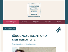 Tablet Screenshot of kammerkunst.de